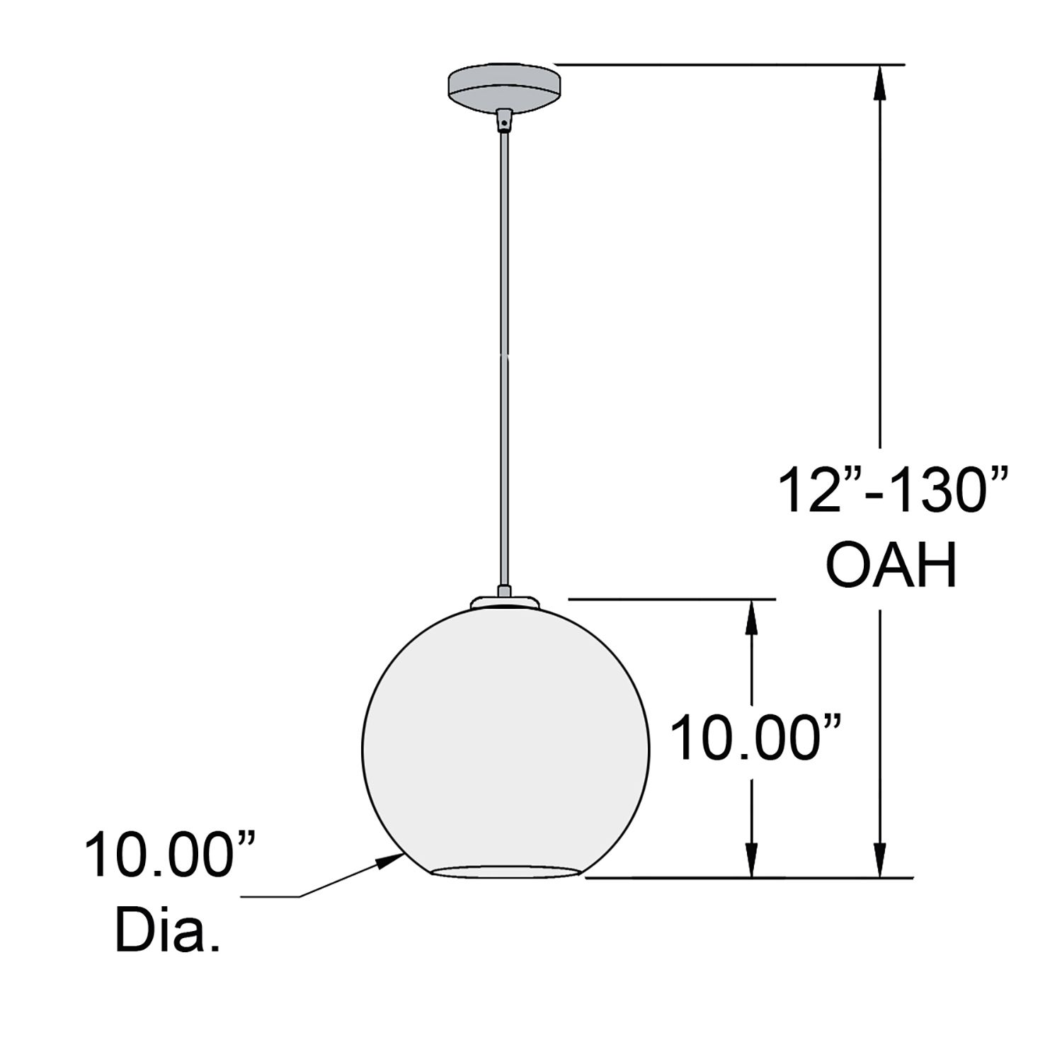 Image 4 Glow E26 LED Pendant - 10" - Brushed Copper Finish - Copper Glass Diff more views