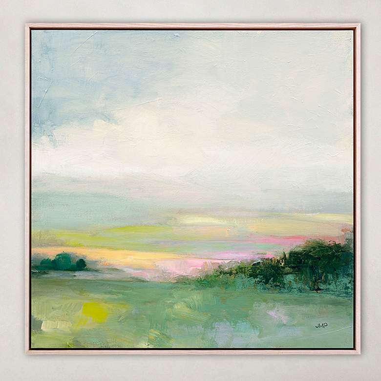 Image 1 Glowing Valley 41" Square Giclee Framed Canvas Wall Art