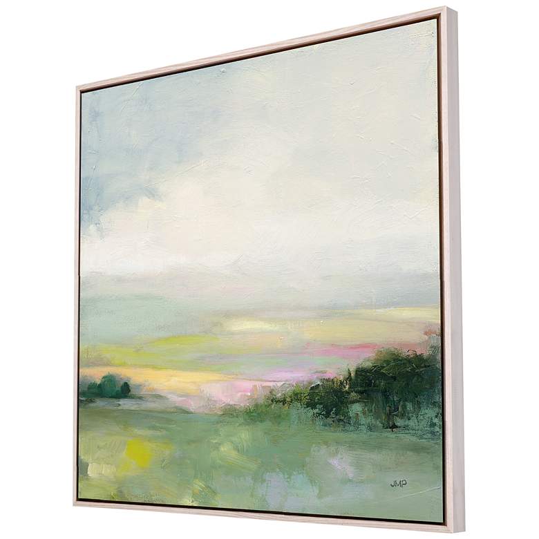 Image 4 Glowing Valley 41" Square Giclee Framed Canvas Wall Art more views