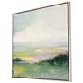 Glowing Valley 41" Square Giclee Framed Canvas Wall Art