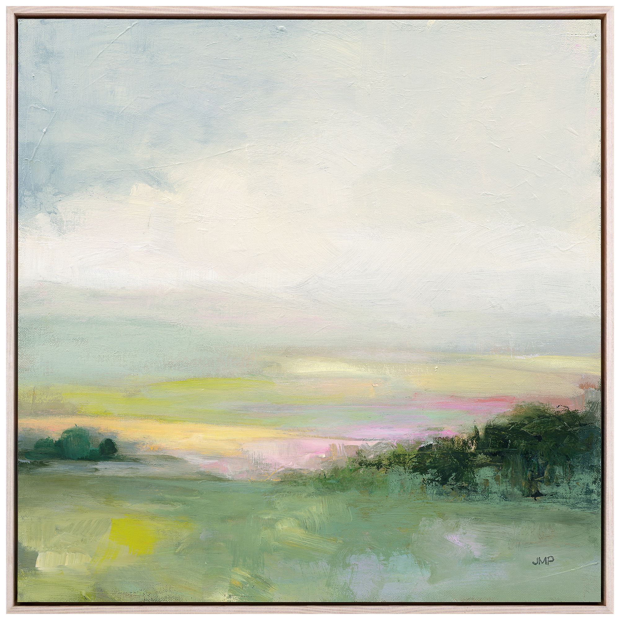 Glowing Valley 41" Square Giclee Framed Canvas Wall Art Image 2