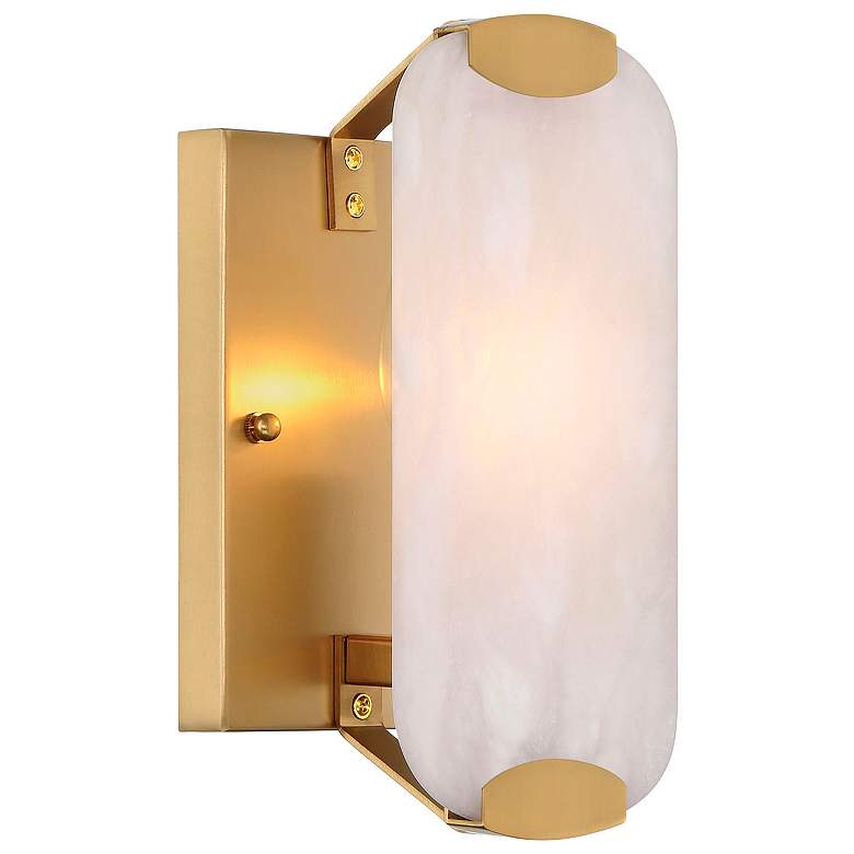 Image 5 Glowstone 10" High Legacy Brass Wall Sconce more views