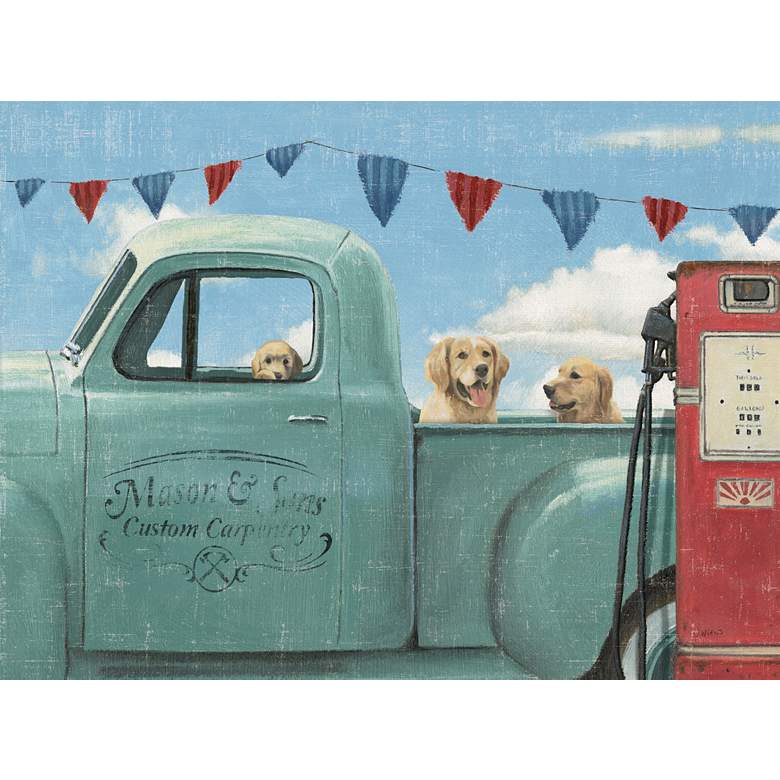 Image 1 Go For A Ride 40" Wide All-Weather Outdoor Canvas Wall Art