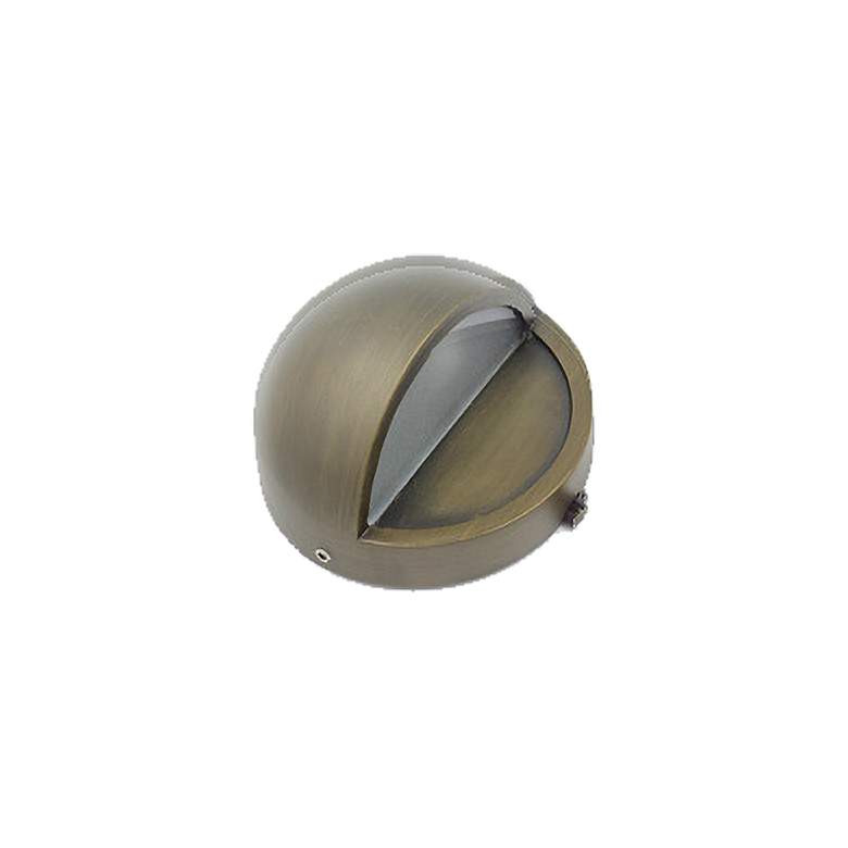 Image 4 Goalie 3 1/4" Wide Round Bronze Surface Step Light more views