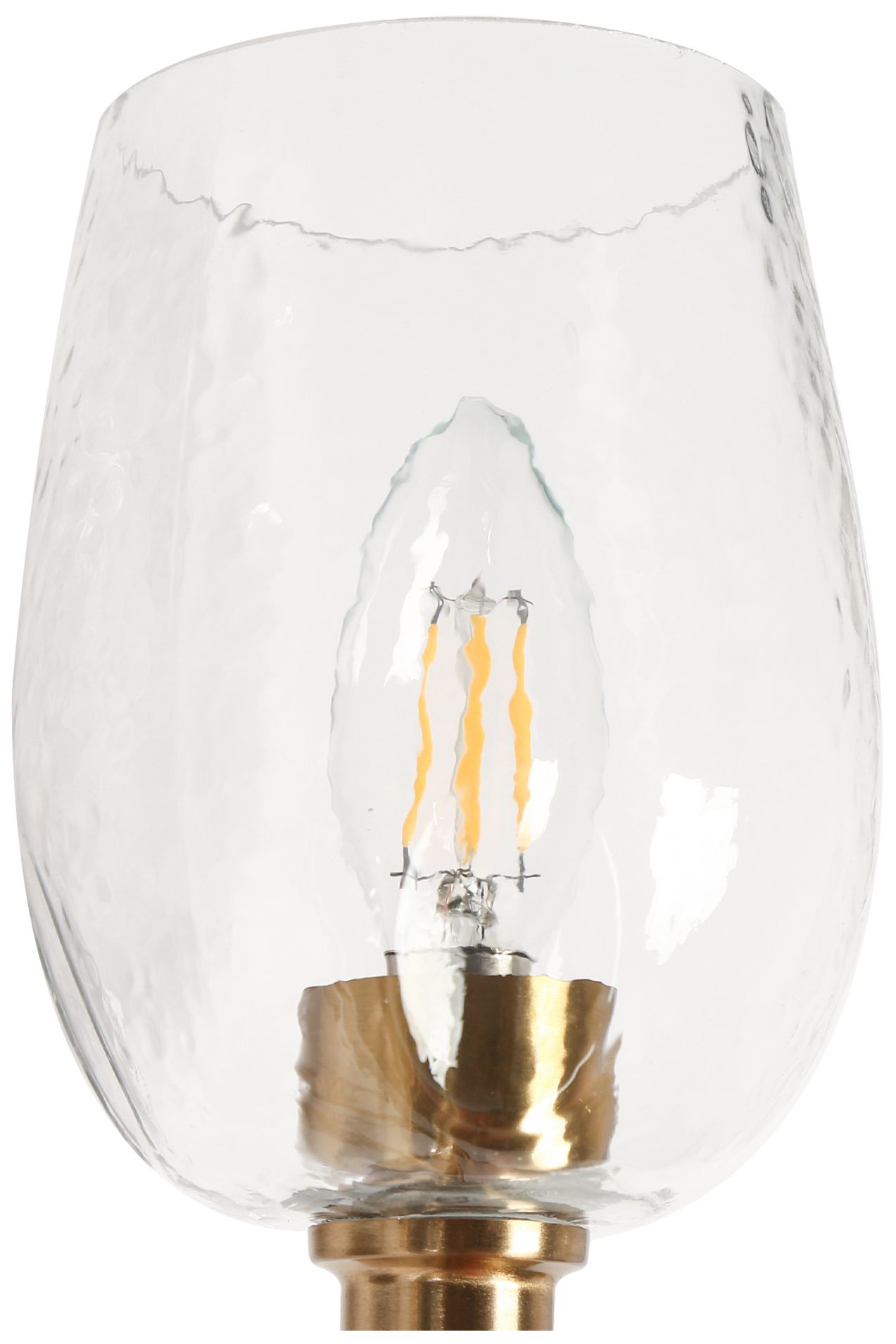 Image 4 Goblet 20.1"W Brass Black 3-Light Hammered Glass Bathroom Vanity Light more views