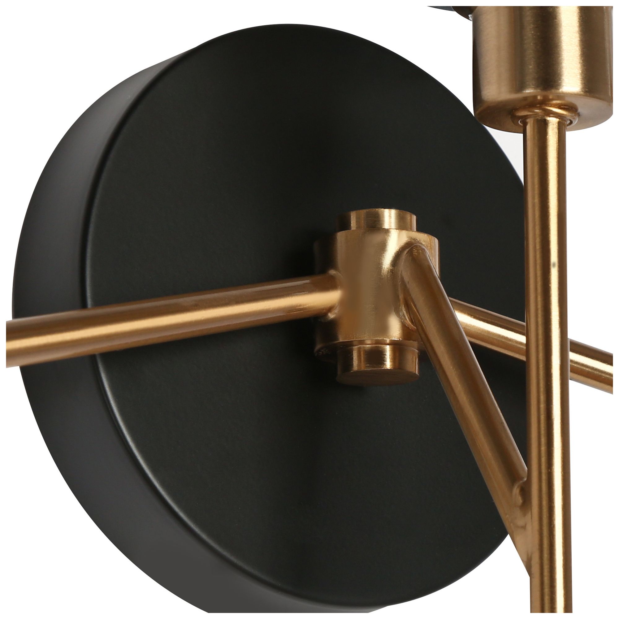 Image 5 Goblet 20.1"W Brass Black 3-Light Hammered Glass Bathroom Vanity Light more views