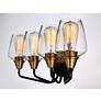 4_Goblet 26 1/4" Wide Antique Brass 4-Light Bath Light more views