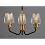 2_Goblet 3 Light 19" Wide Bronze/Antique Brass Chandelier more views