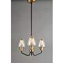 4_Goblet 3 Light 19" Wide Bronze/Antique Brass Chandelier more views