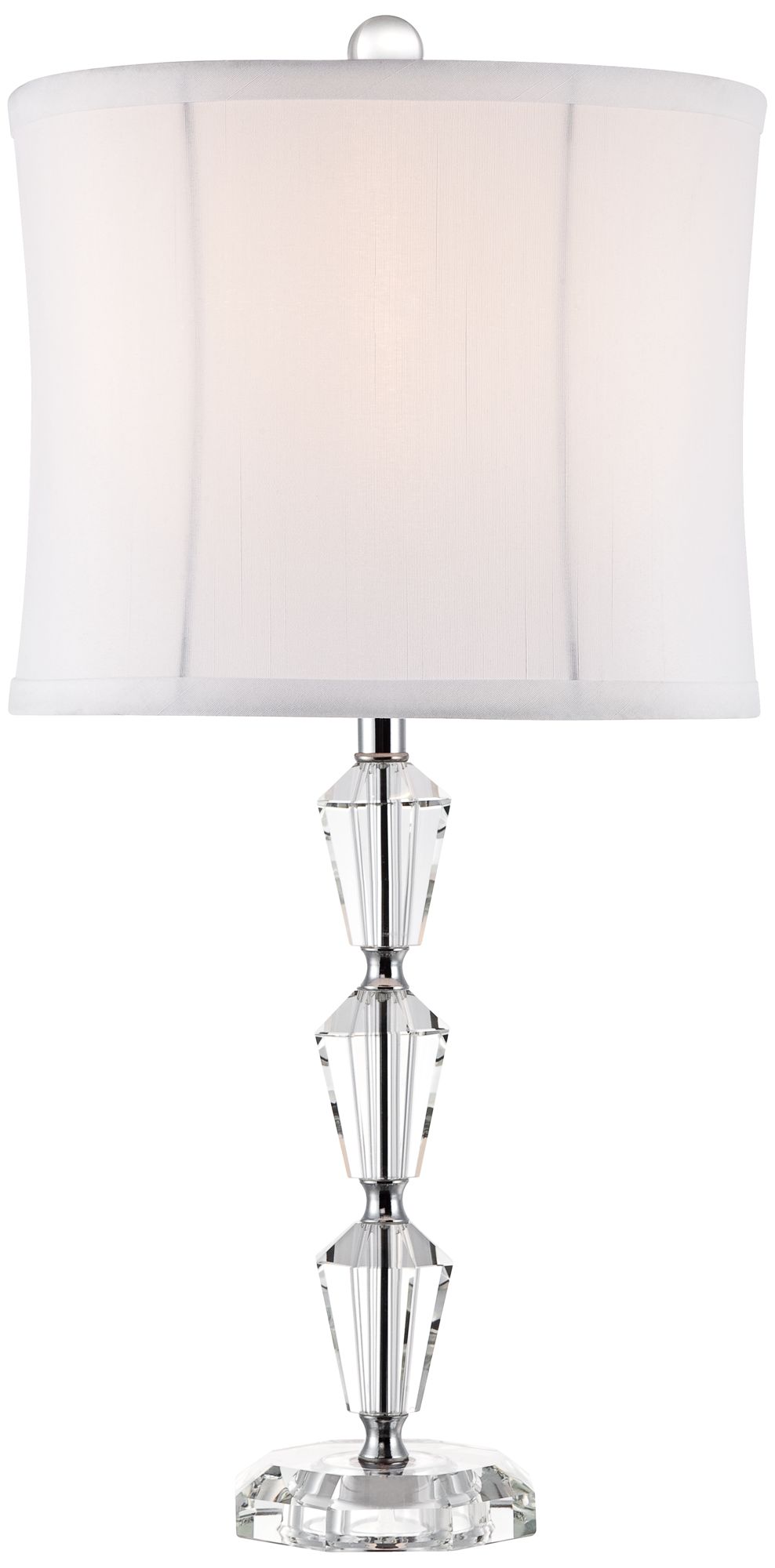 faceted glass table lamp