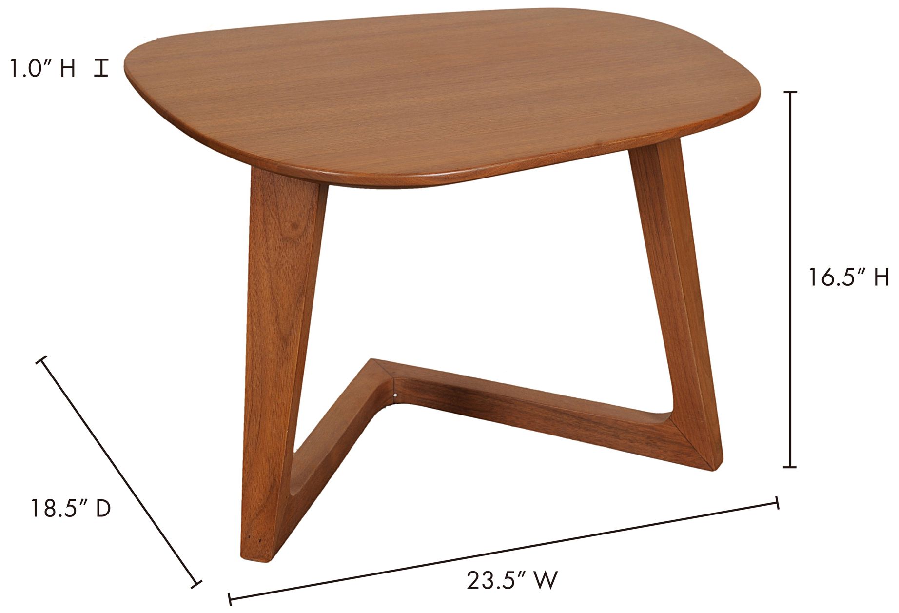 Godenza End Table Brown