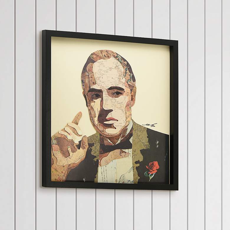 Image 1 Godfather 25" High Dimensional Collage Framed Wall Art
