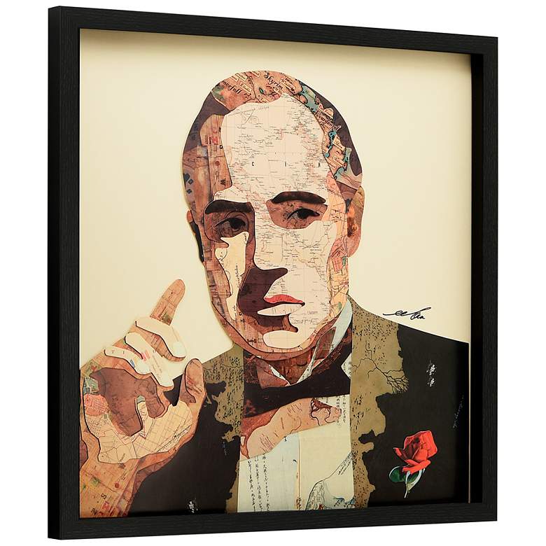 Image 4 Godfather 25" High Dimensional Collage Framed Wall Art more views