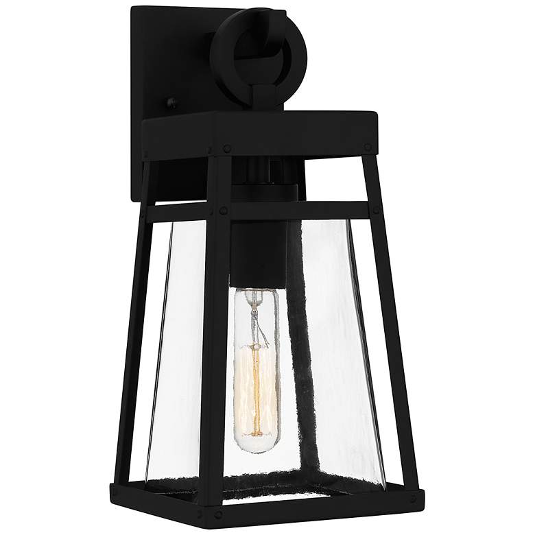 Image 2 Godfrey 1-Light Matte Black Outdoor Wall Lantern