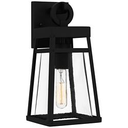 Godfrey 1-Light Matte Black Outdoor Wall Lantern
