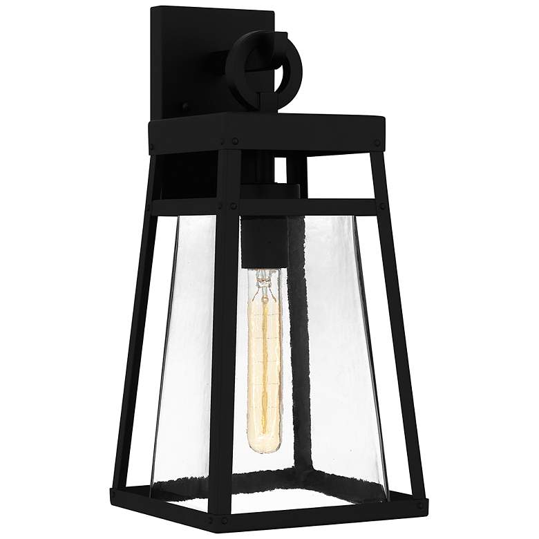 Image 2 Godfrey 1-Light Matte Black Outdoor Wall Lantern
