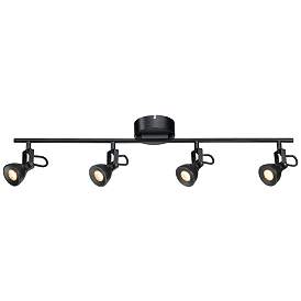 Image1 of Godwin LED 31" Wide Black 4-Light Track Light for Celling or Wall
