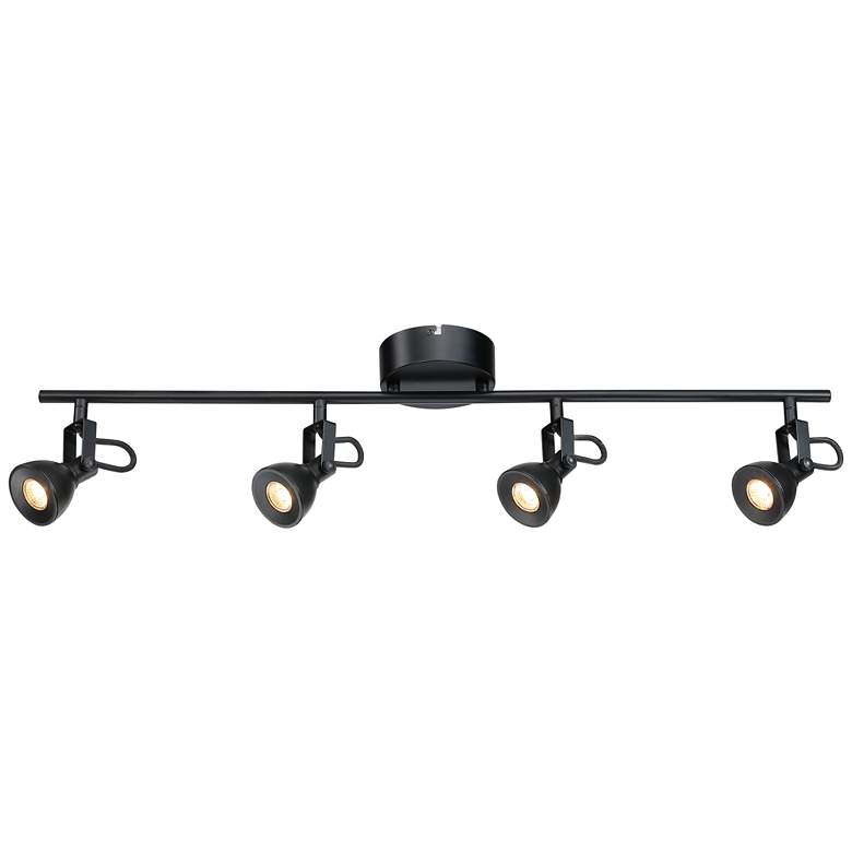 Image 1 Godwin LED 31 inch Wide Black 4-Light Track Light for Celling or Wall