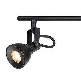 Image2 of Godwin LED 31" Wide Black 4-Light Track Light for Celling or Wall more views