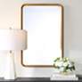 1_Gold 20" x 30" Concaved Slope Wall Mirror