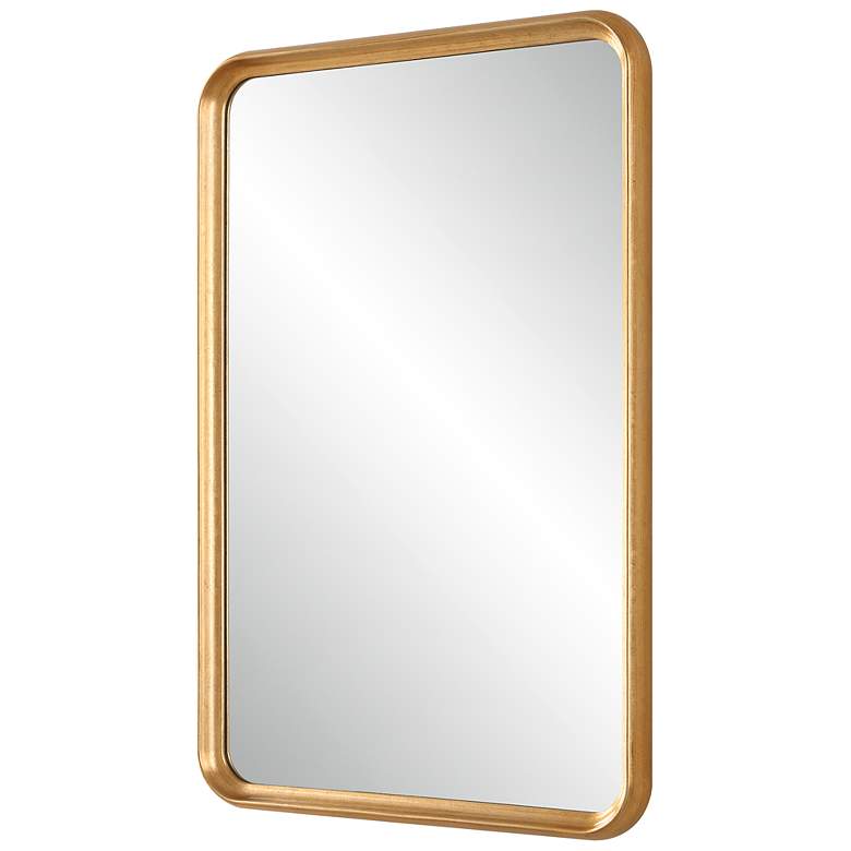 Image 5 Gold 20" x 30" Concaved Slope Wall Mirror more views