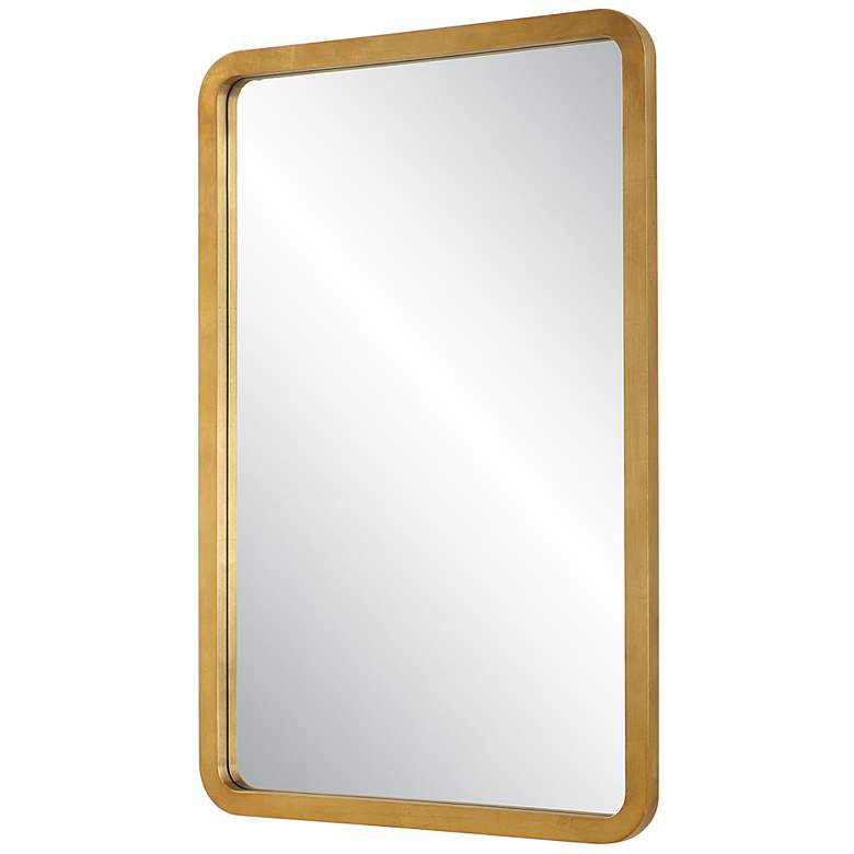 Image 6 Gold 23 3/4" x 36" Rectangular Wall Mirror more views