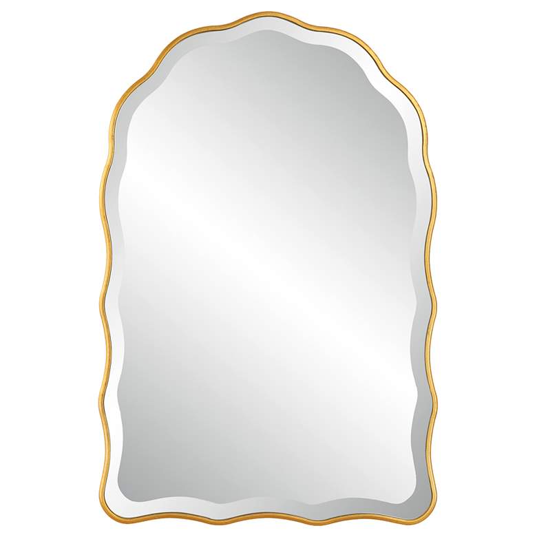 Image 2 Gold 24" x 36" Arch Top Wall Mirror