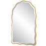 5_Gold 24" x 36" Arch Top Wall Mirror more views