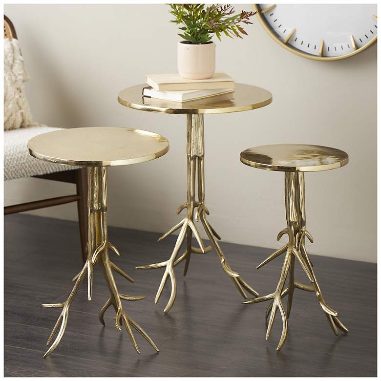 Contemporary Accessory Metal Gold Aluminum Metal Contemporary Accent - #7585X | Lamps Plus