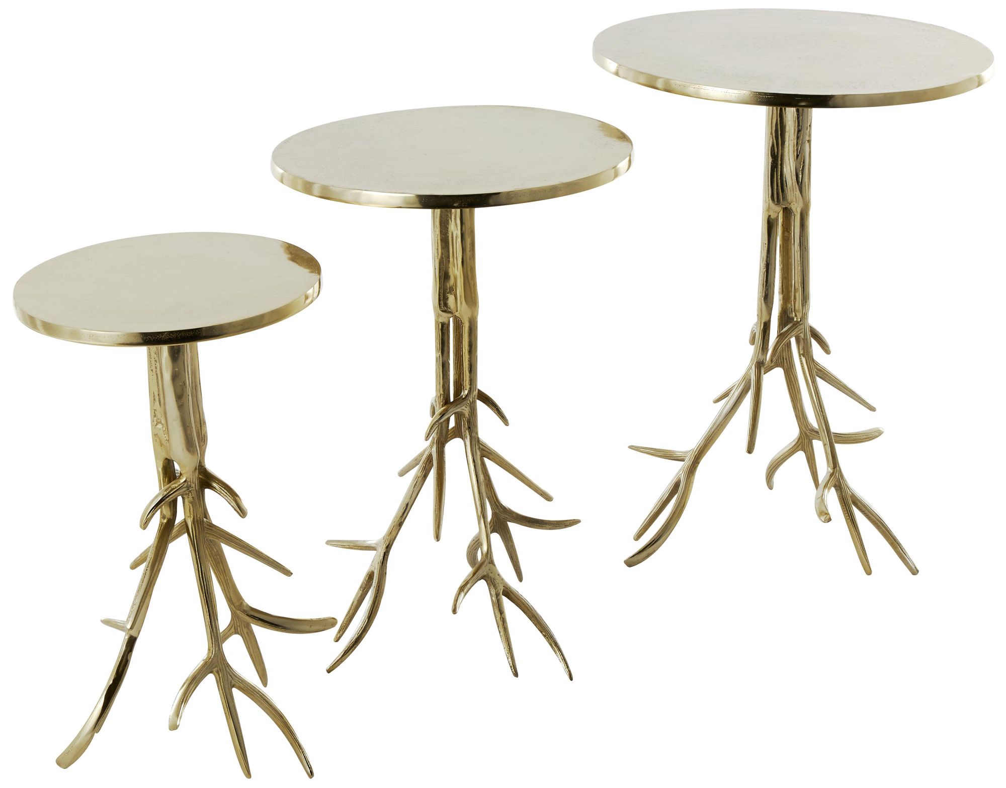 Image 6 Gold Aluminum Metal Contemporary Accent more views