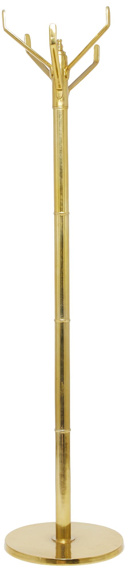 Image 5 Gold Aluminum Metal Contemporary Coat Rack, 15" x 15" x 69" more views