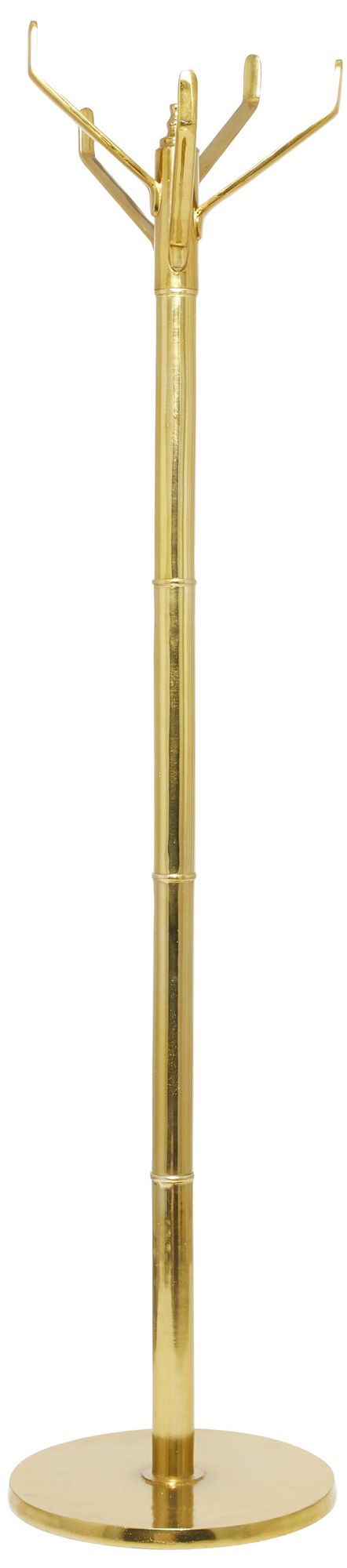 Image 6 Gold Aluminum Metal Contemporary Coat Rack, 15" x 15" x 69" more views