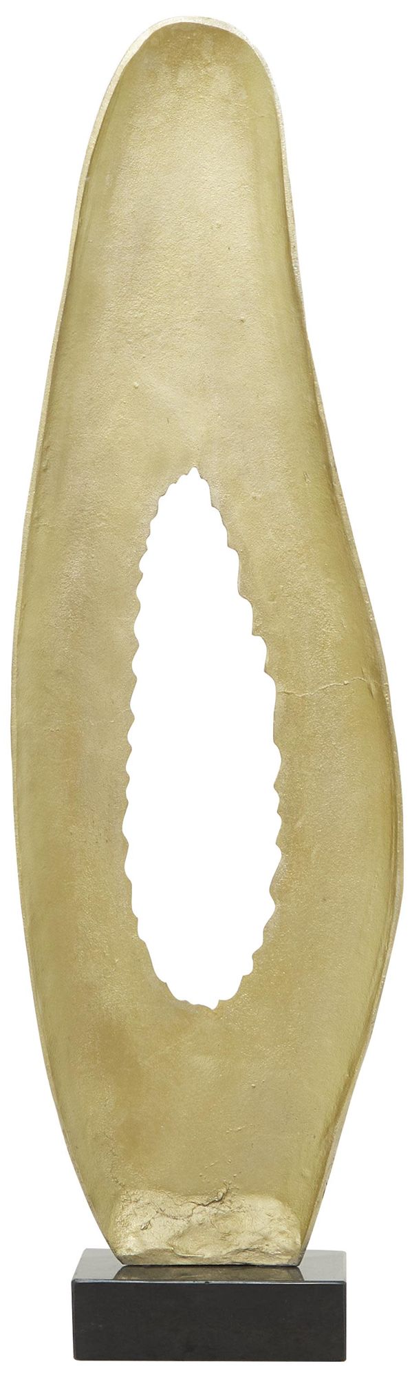 Image 4 Gold Aluminum Metal Contemporary Sculpture, 15" x 5" x 50" more views