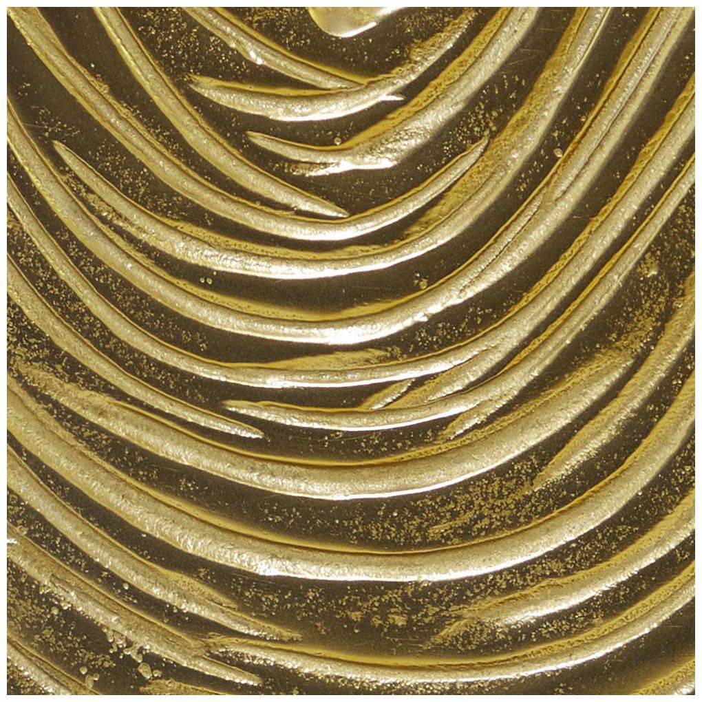 Image 7 Gold Aluminum Metal Contemporary Sculpture, 15" x 5" x 50" more views