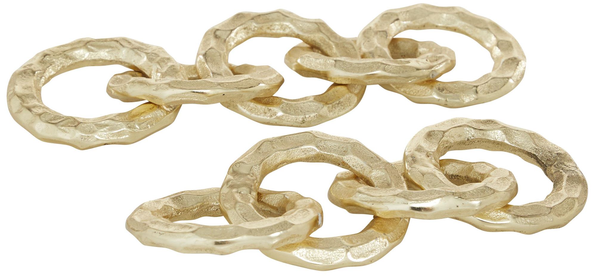Image 2 Gold Aluminum Metal Contemporary Sculpture, S/2 12", 10"W