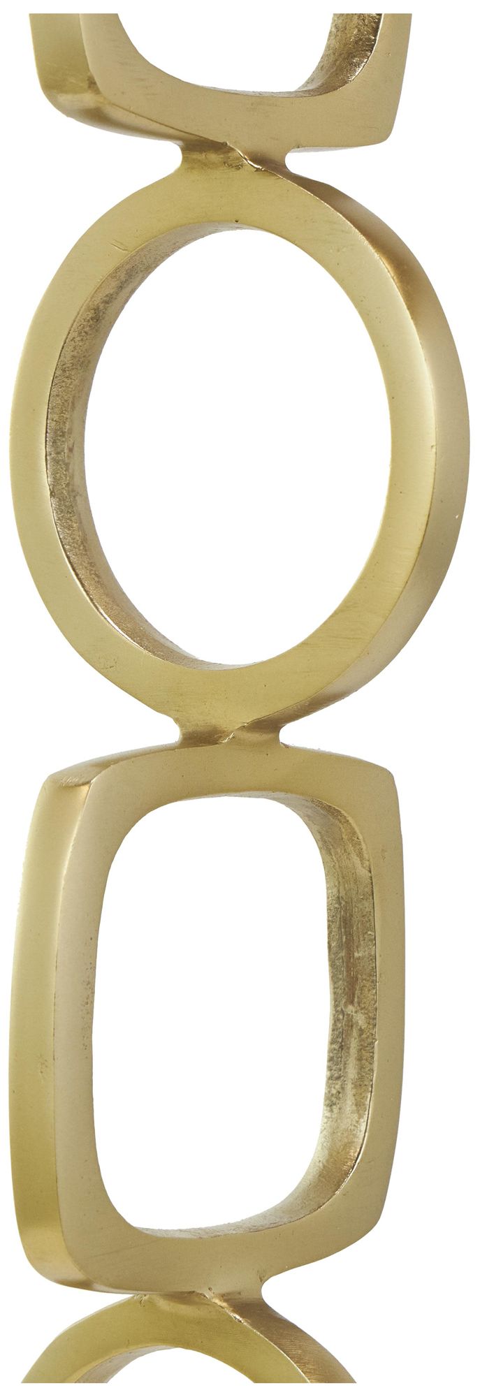 Image 4 Gold Aluminum Metal Contemporary Sculpture, S/2 28", 19"H more views