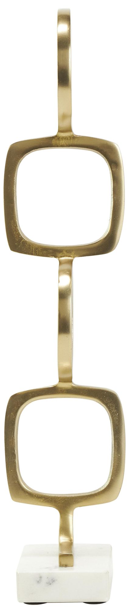 Image 6 Gold Aluminum Metal Contemporary Sculpture, S/2 28", 19"H more views