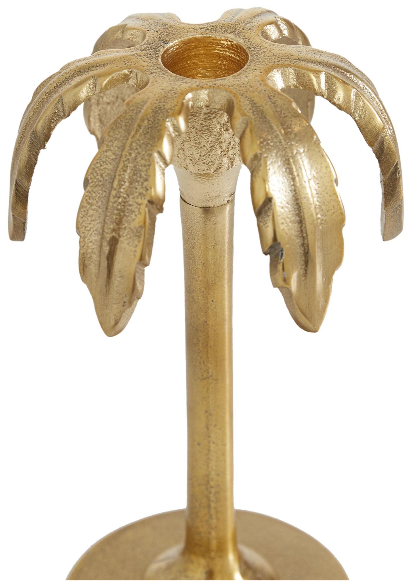 Image 3 Gold Aluminum Metal Glam Candle Holder, more views