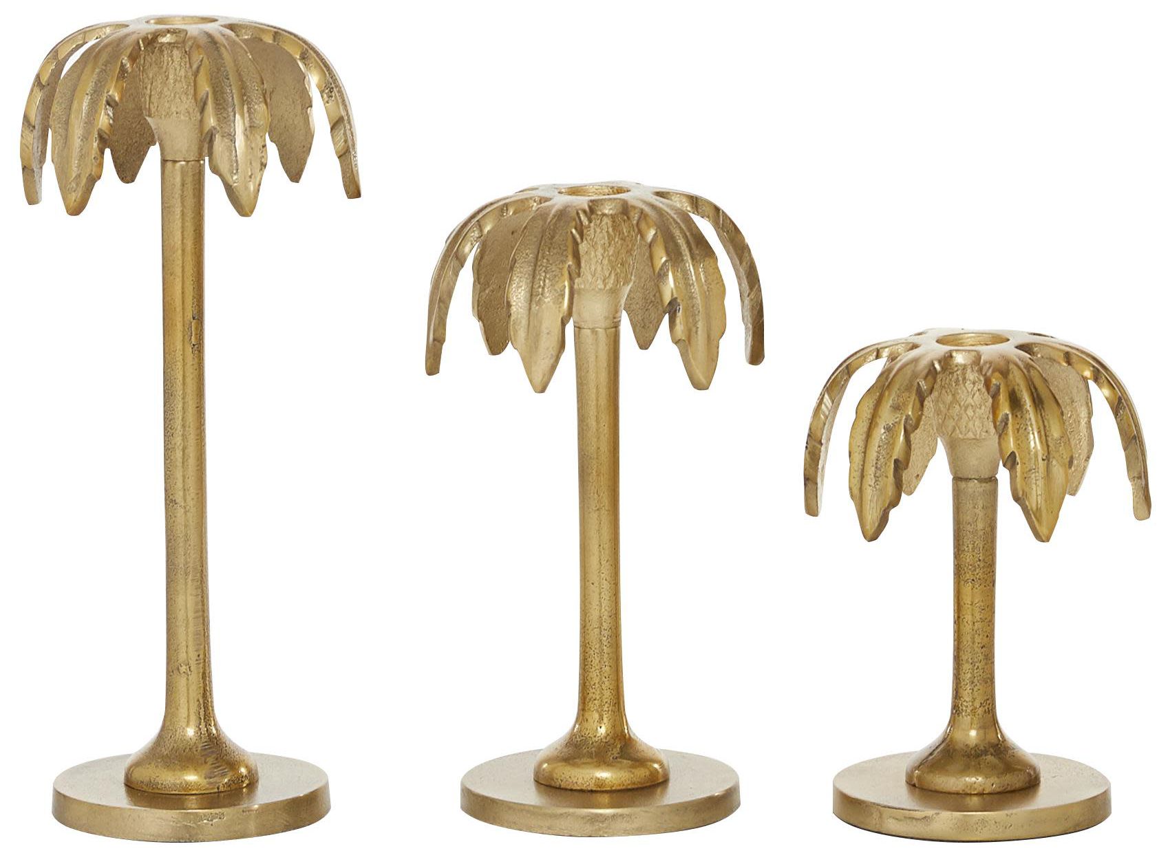 Image 5 Gold Aluminum Metal Glam Candle Holder, more views