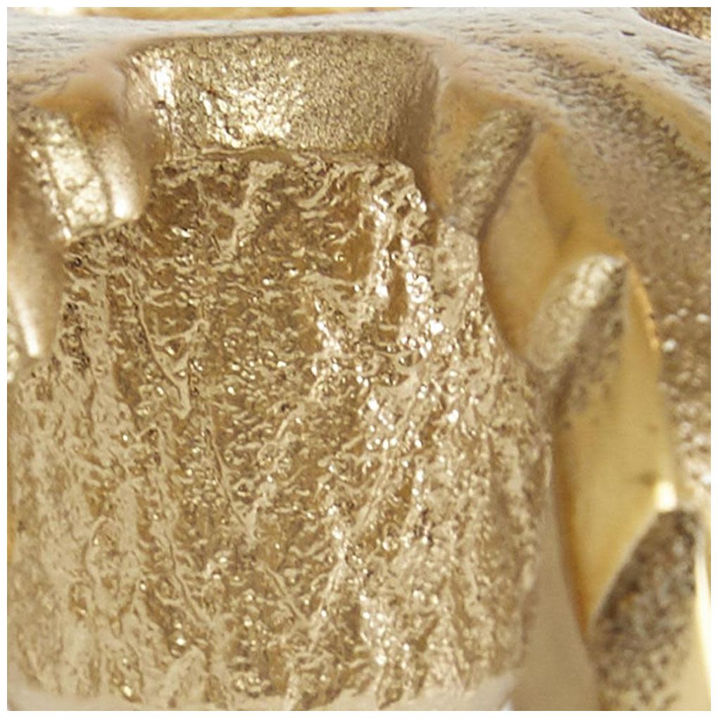 Image 7 Gold Aluminum Metal Glam Candle Holder, more views