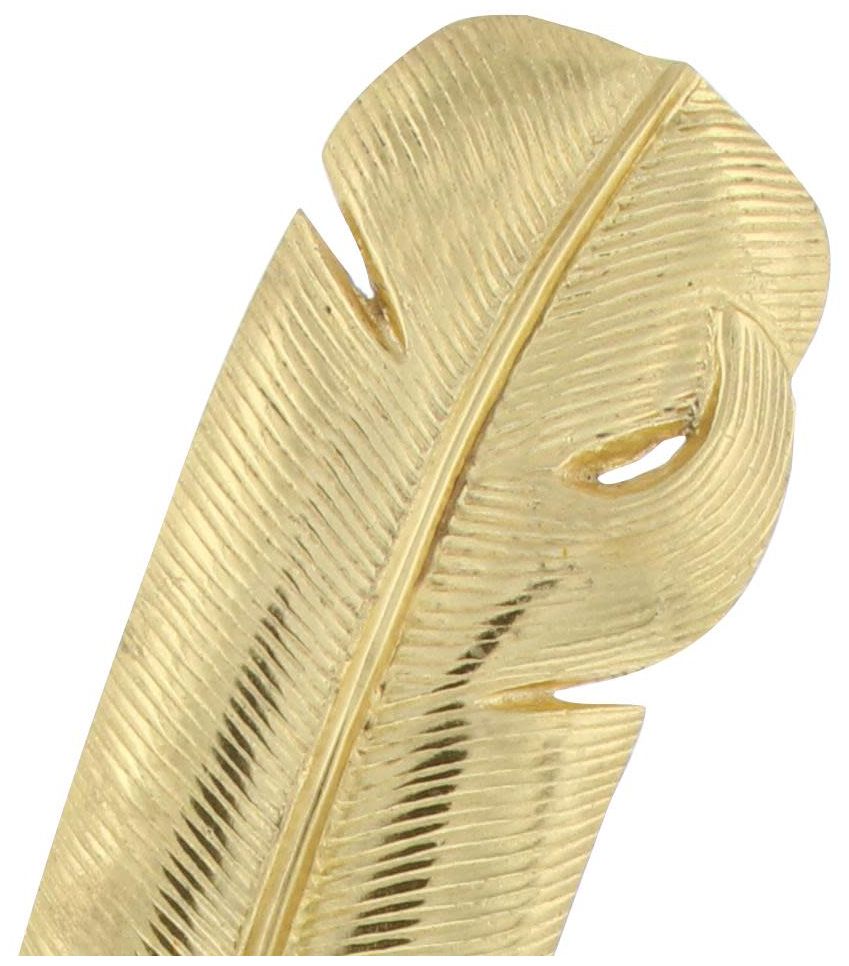 Image 3 Gold Aluminum Metal Glam Sculpture, 6" x 2" x 12" more views