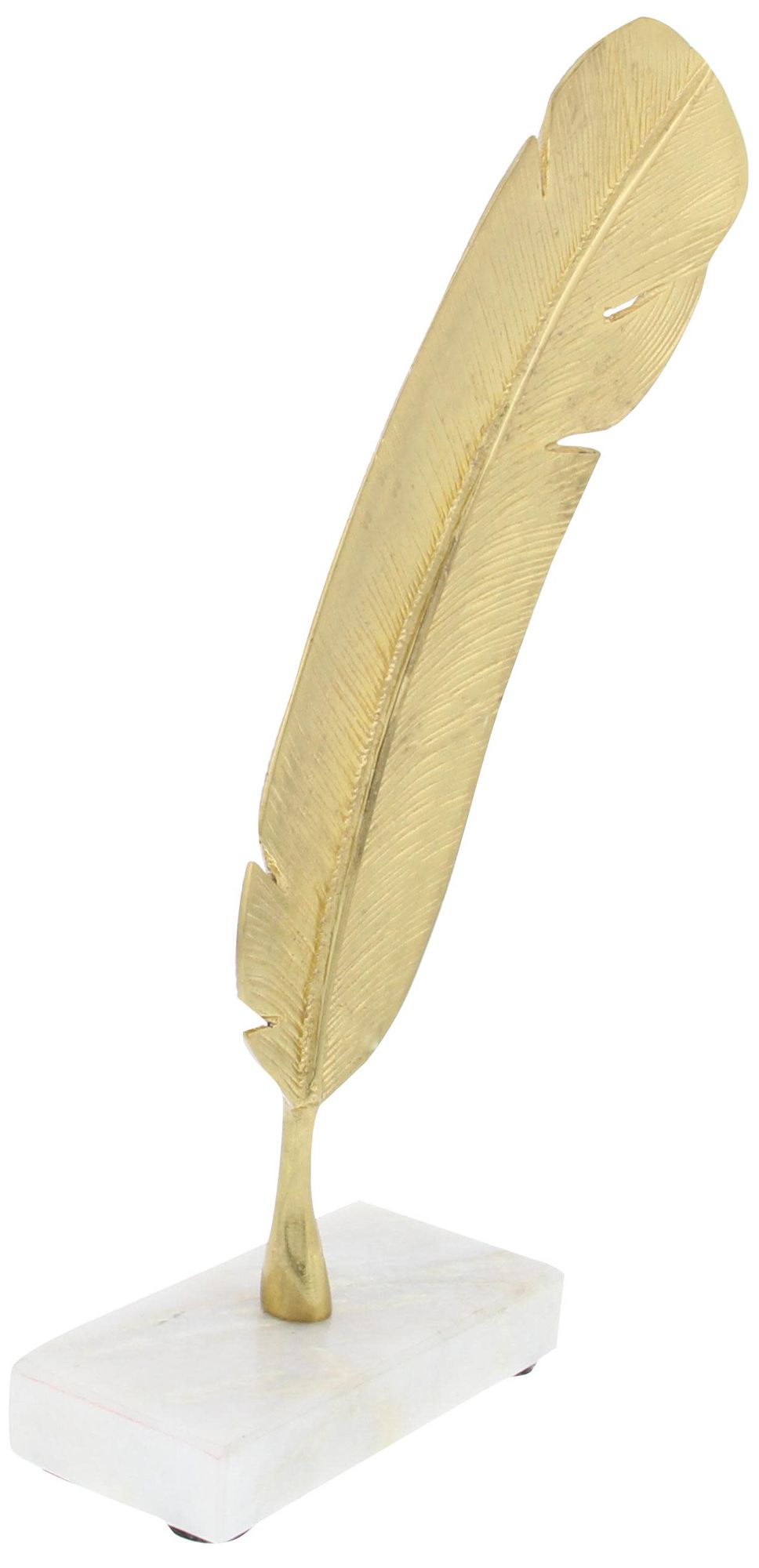 Image 4 Gold Aluminum Metal Glam Sculpture, 6" x 2" x 12" more views