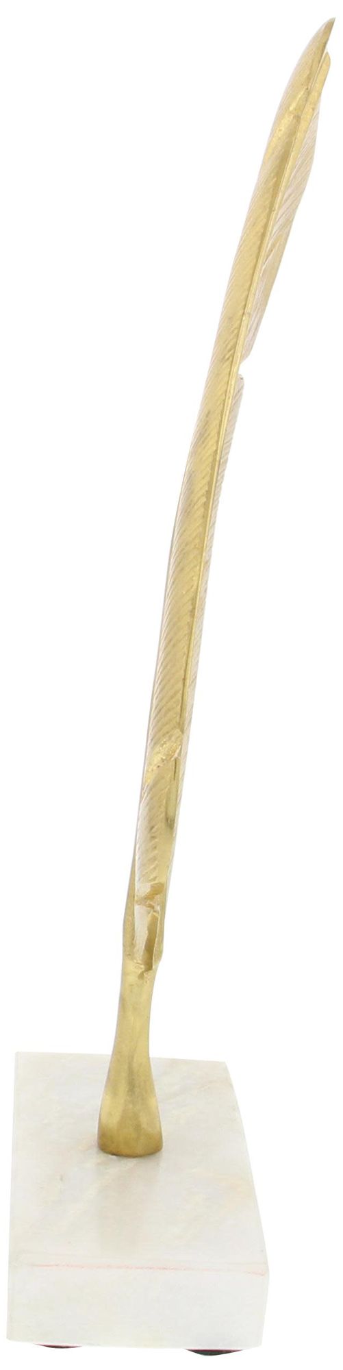 Image 5 Gold Aluminum Metal Glam Sculpture, 6" x 2" x 12" more views