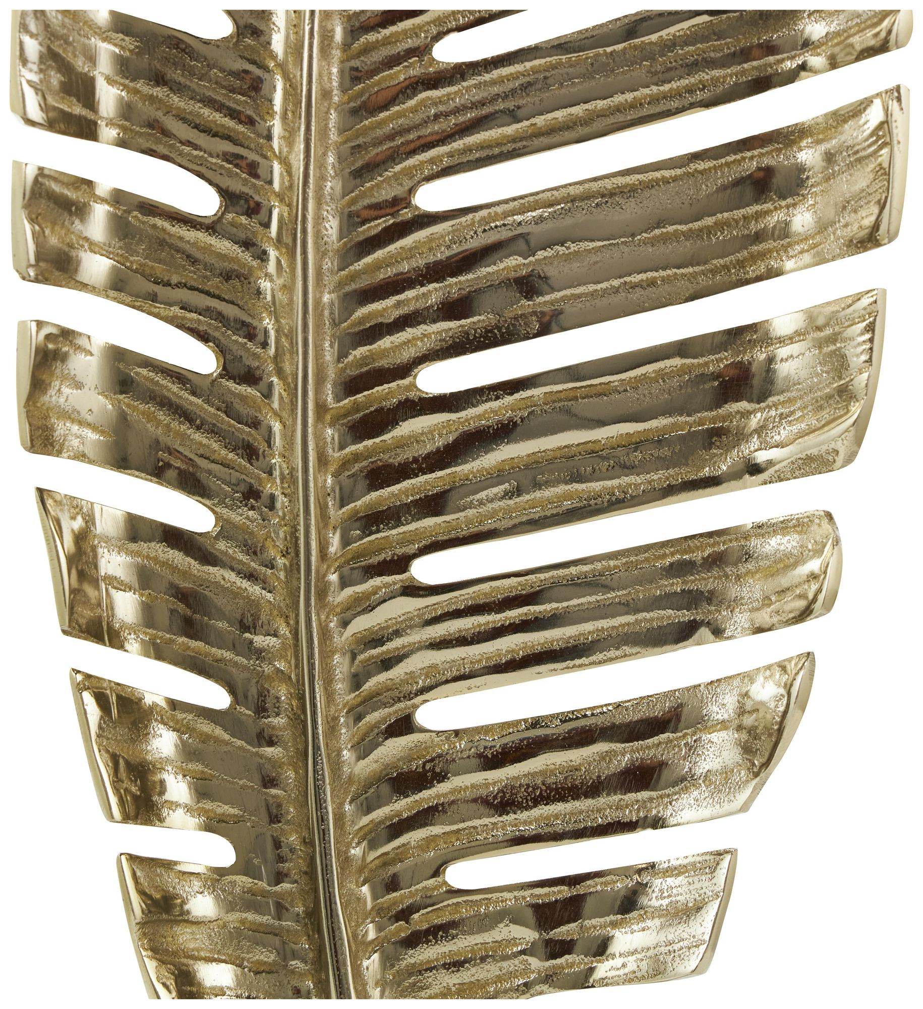 Image 2 Gold Aluminum Metal Glam Sculpture, 9" x 4" x 30" more views