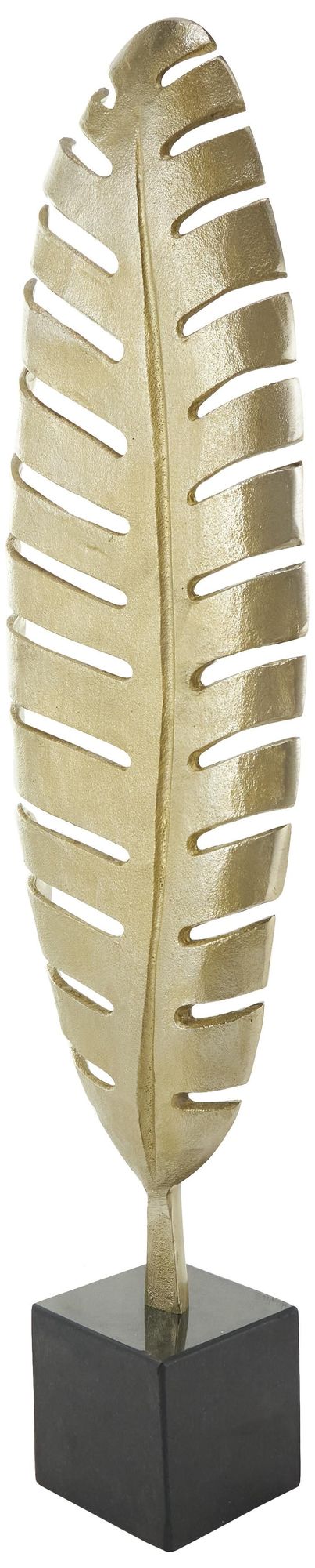 Image 6 Gold Aluminum Metal Glam Sculpture, 9" x 4" x 30" more views