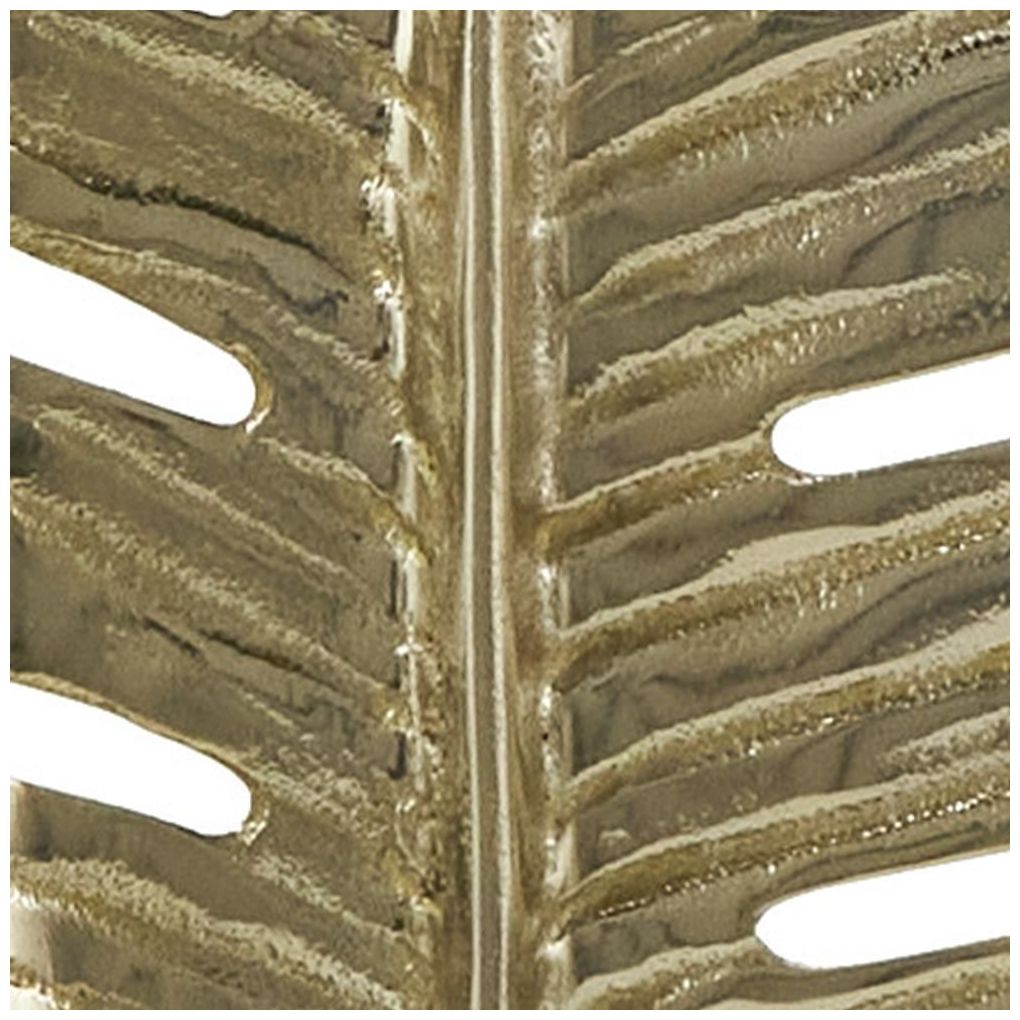 Gold Aluminum Metal Glam Sculpture, 9" x 4" x 30"