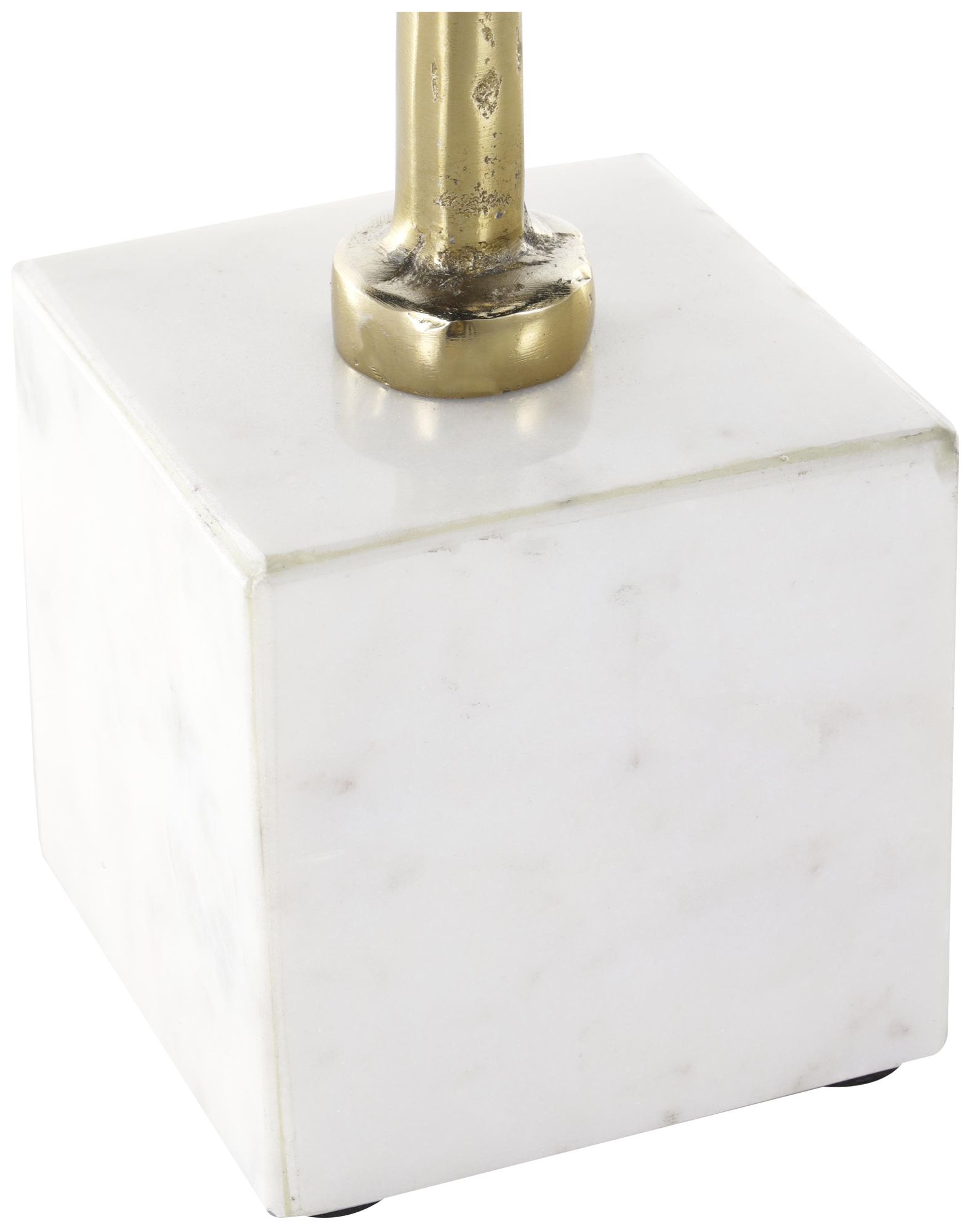 Image 4 Gold Aluminum Metal Glam Sculpture, 9" x 4" x 31" more views