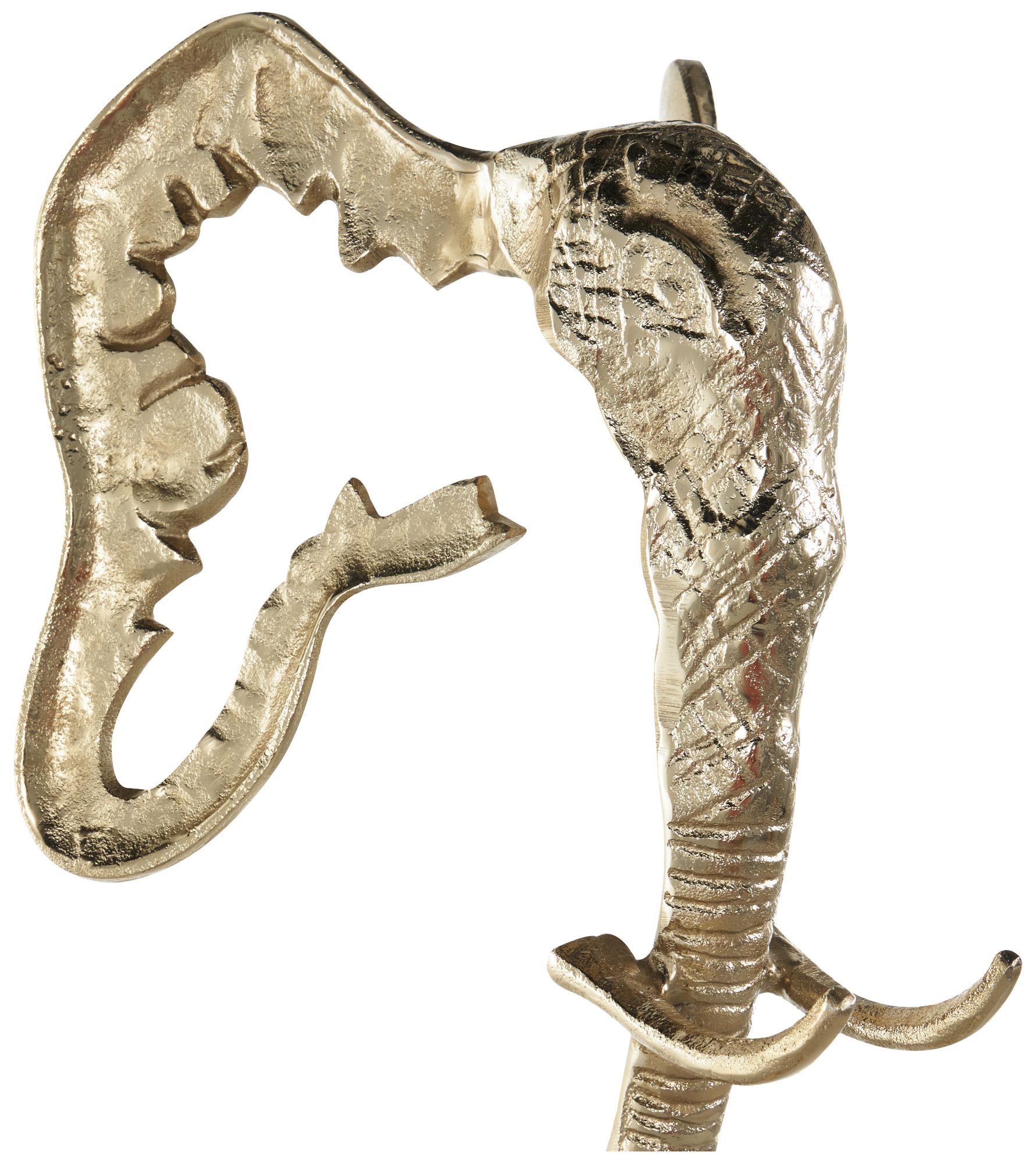 Image 4 Gold Aluminum Metal Glam Sculpture, 9" x 9" x 27" more views