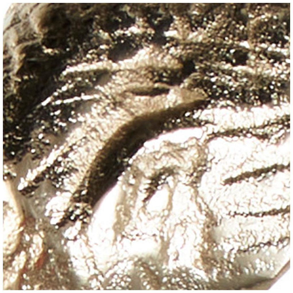 Gold Aluminum Metal Glam Sculpture, 9" x 9" x 27"