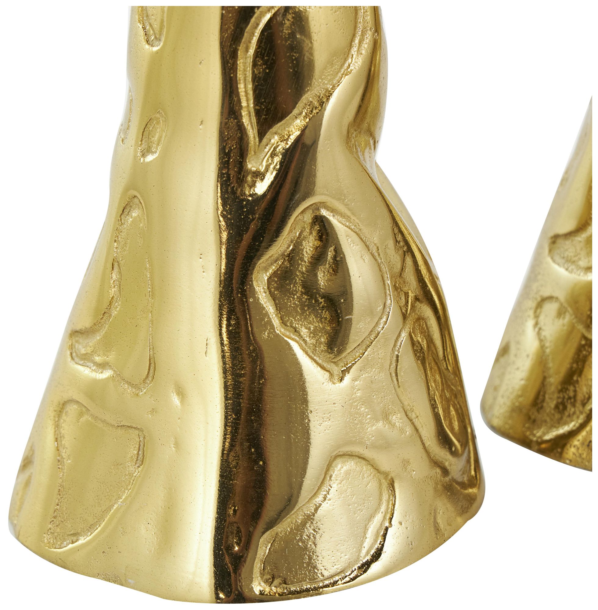 Image 3 Gold Aluminum Metal Glam Sculpture, S/2 28", 24"H more views